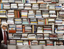 A gigantesca e (horizontal) biblioteca de Karl Lagerfeld 70